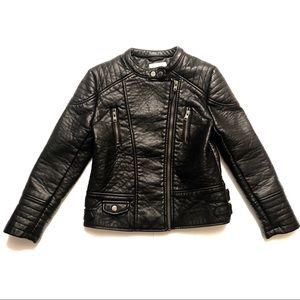 Zara Girls Faux Leather Jacket